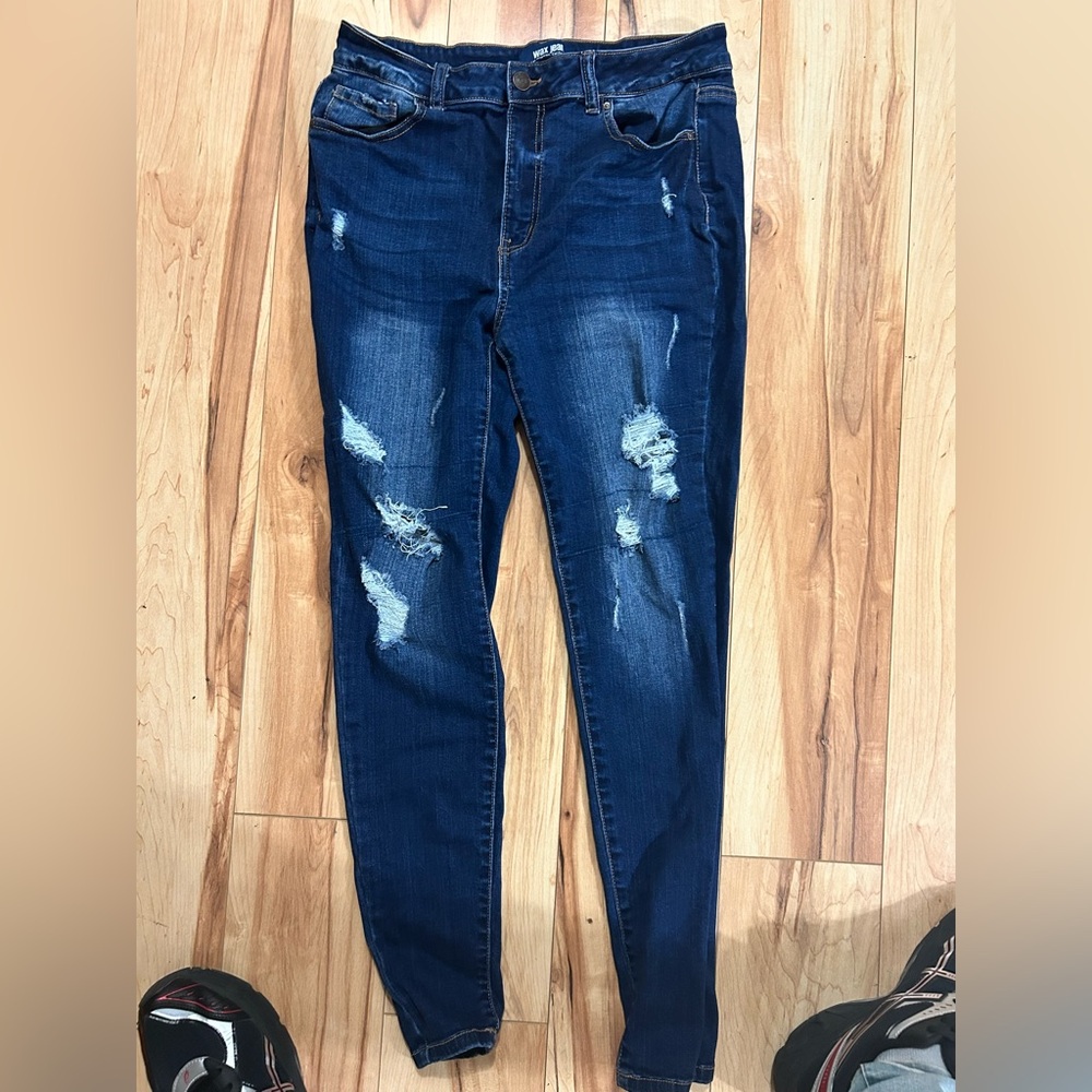 RipNDistressed Blue Jean
